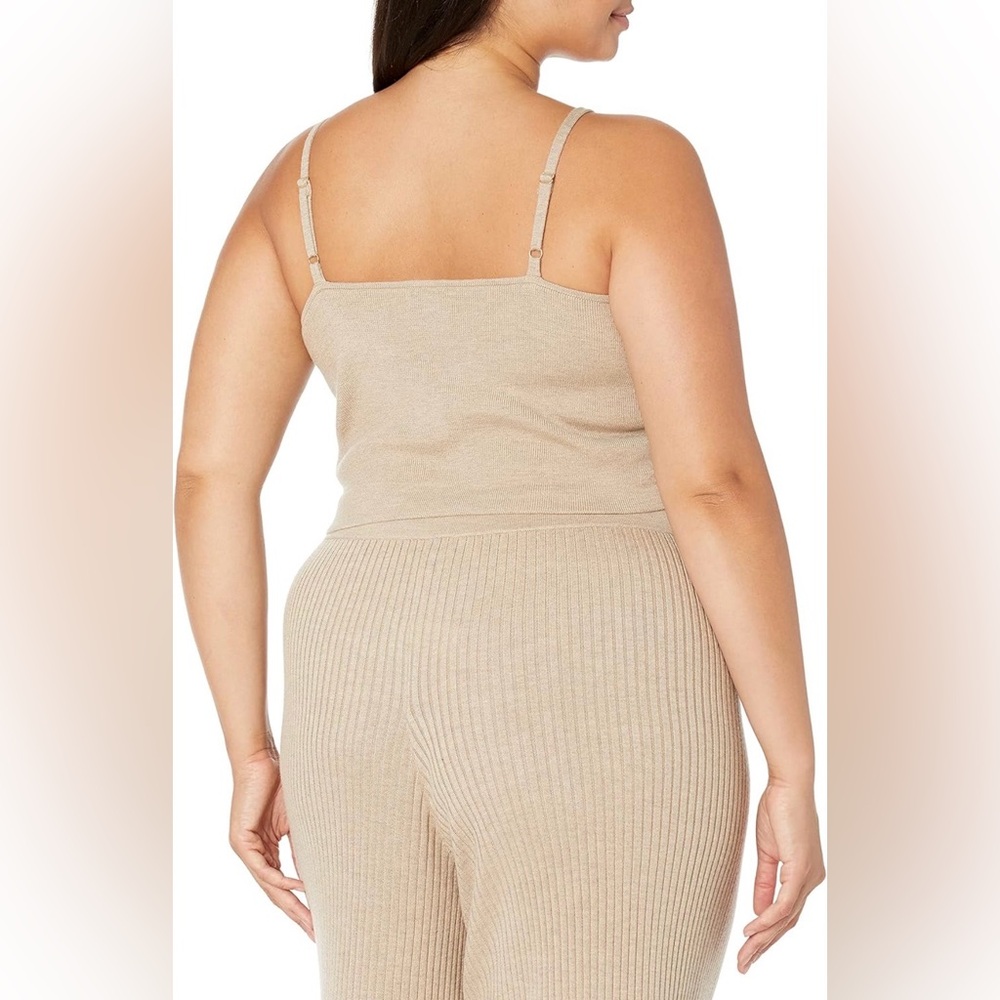 The Drop | Women’s Brown Mottled Catalina Knit Bralette Top 5X NWT - Picture 3 of 5